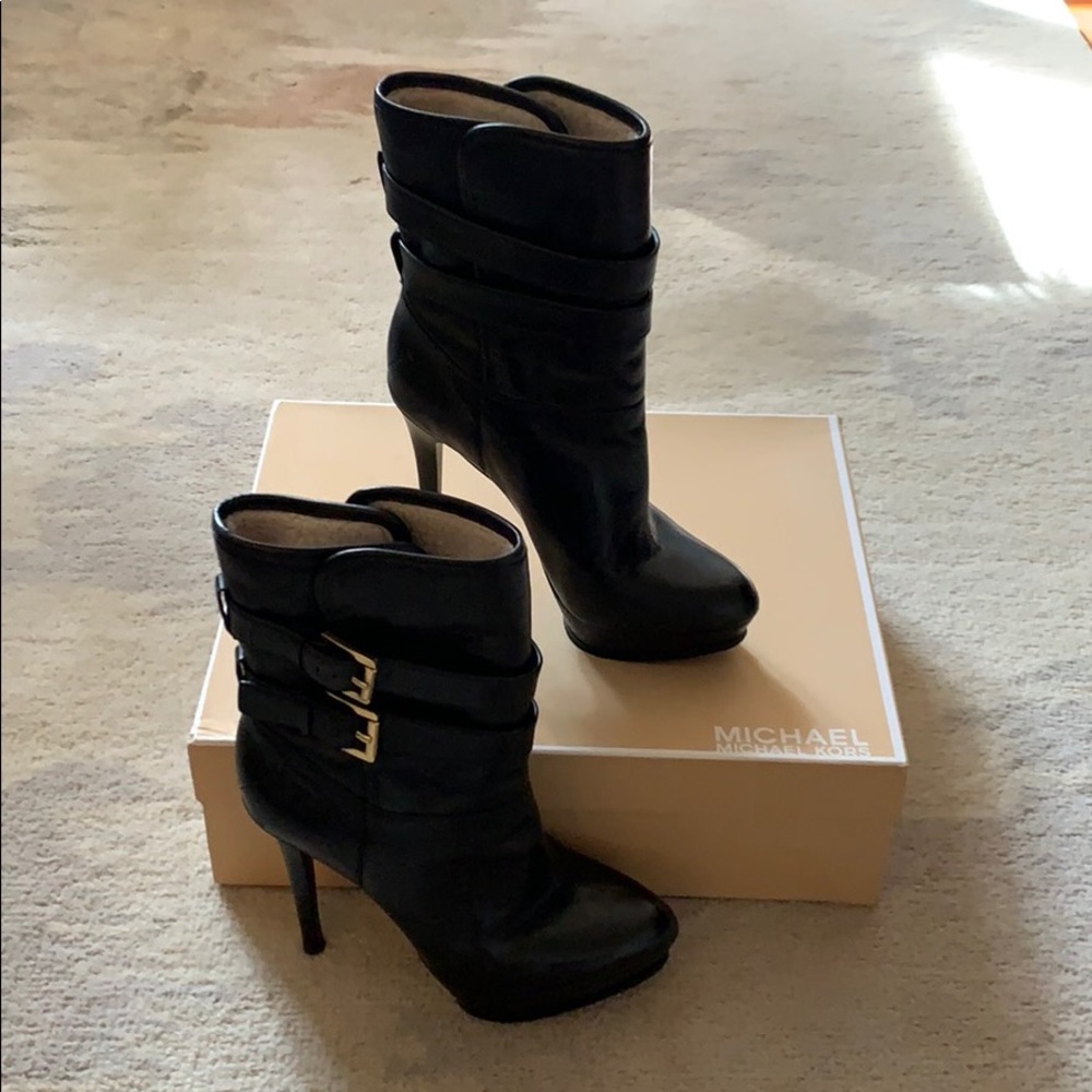 Michael Kors stiletto sheerling leather boot